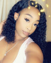 14” deep wave lace closure wig